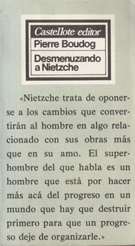 Desmenuzando a Nietzsche
