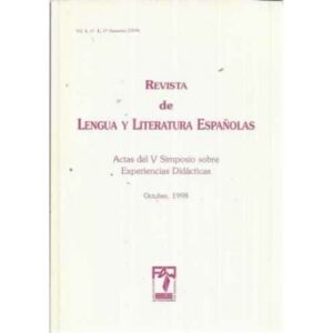 ACTAS DEL V SIMPOSIO SOBRE EXPERIENCIAS DIDÁCTICAS. Octubre 1998