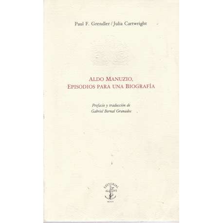 Aldo Manuzio, episodios para una biografía