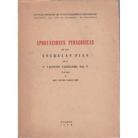 Aportaciones pedagógicas de las Escuelas Pías