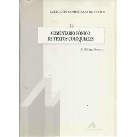 Comentario fónico de textos coloquiales