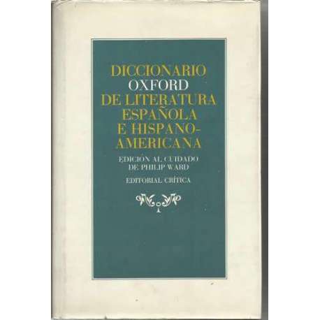 Diccionario Oxford de literatura española e hispanoamericana