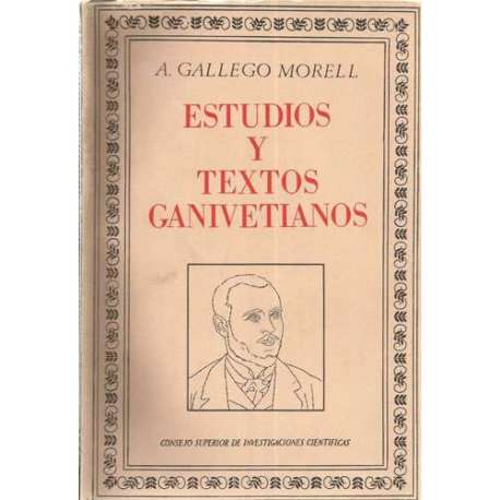 Estudios y textos Ganivetianos