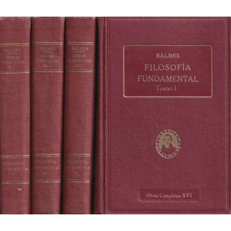 Filosofía fundamental. IV tomos