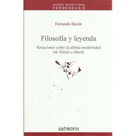 Filosofía y leyenda