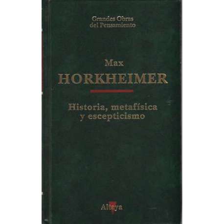 Historia, metafísica y escepticismo