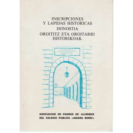 Inscripciones y lápidas historicas Donostia