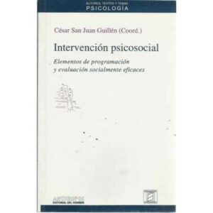 Intervención psicosocial. Elementos de programación y evaluación socialmente eficaces