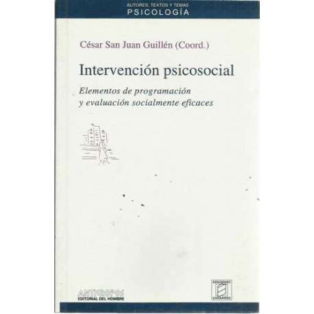 Intervención psicosocial. Elementos de programación y evaluación socialmente eficaces