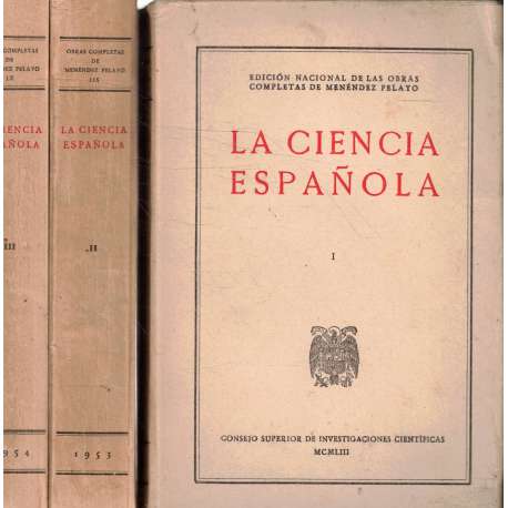 La Ciencia Española. 3 tomos