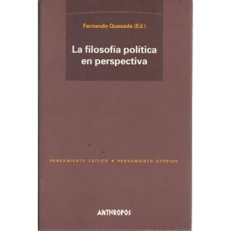 La filosofía política en perspectiva