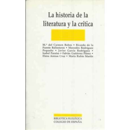 La historia de la literatura y la crítica