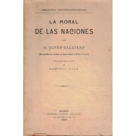 La moral de las naciones