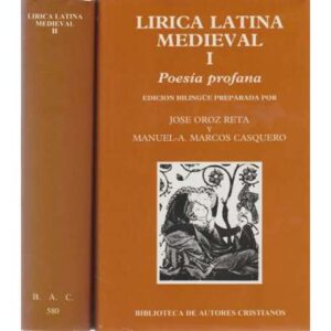 Lírica latina medieval. 2 Tomos
