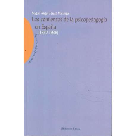 Los comienzos de la psicopedagogía en España 1882-1936