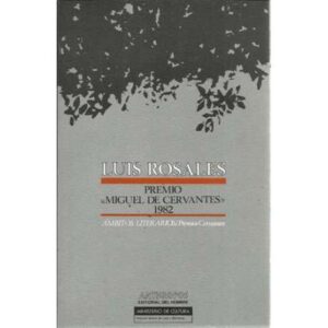 Luis Rosales. Premio Miguel de Cervantes 1982