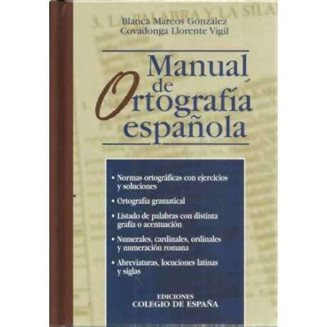 MANUAL DE ORTOGRAFÍA ESPAÑOLA