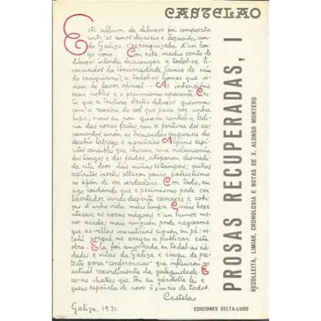 Prosas recuperadas, I (1912-1950)