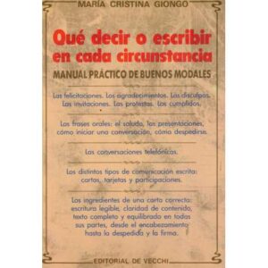 Qué decir o escribir en cada circunstancia
