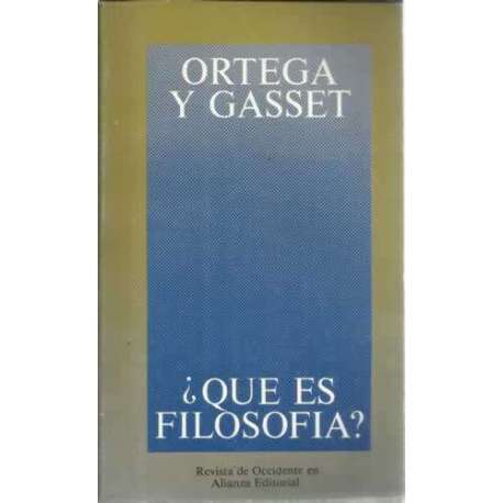 ¿Qué es filosofía?