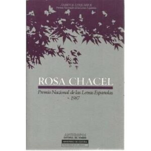 Rosa Chacel. Premio Nacional de las Letras Españolas 1987
