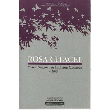 Rosa Chacel. Premio Nacional de las Letras Españolas 1987