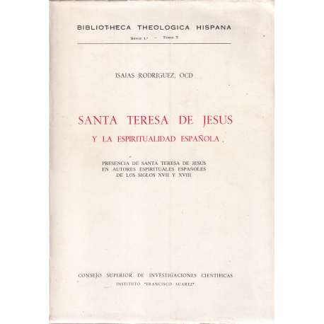 Santa Teresa de Jesús y la espiritualidad española