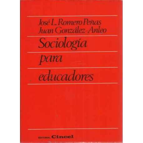 SOCIOLOGÍA PARA EDUCADORES