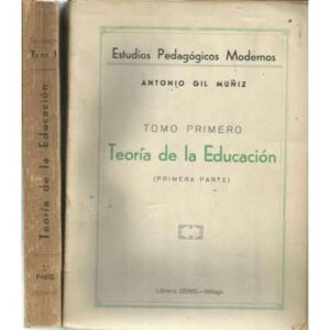 Teoría de la educación. (2 Tomos)