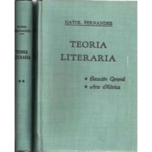 Teoría literaria. 2 tomos