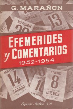 Efemérides y comentarios 1952-1954