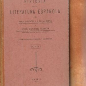 Historia de la literatura española. 2 Tomos