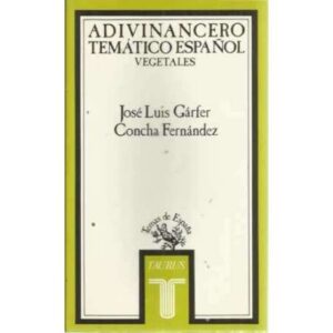 Adivinancero temático español. Vegetales