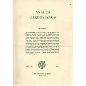 Anales Galdosianos 1973. Año VIII