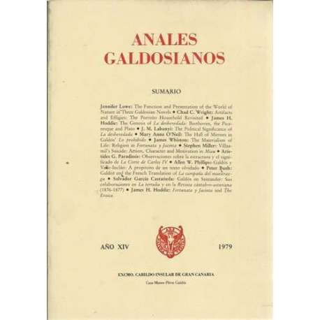 Anales Galdosianos 1979. Año XIV