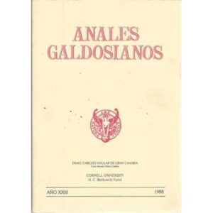 Anales Galdosianos 1988. Año XXIII