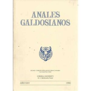 Anales Galdosianos 1990. Año XXV