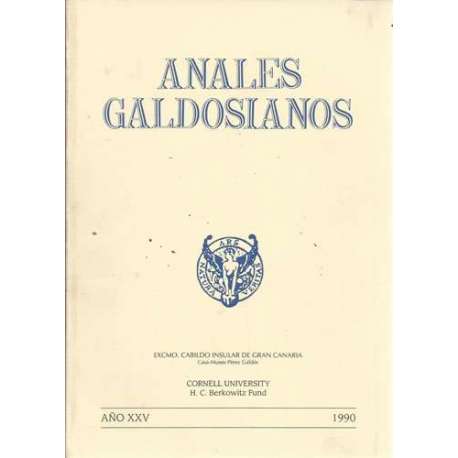 Anales Galdosianos 1990. Año XXV