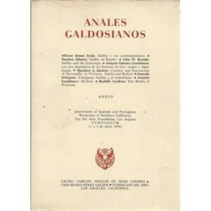 Anales Galdosianos. Symposium 1 a 3 de abril, 1976
