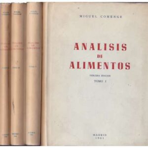 Análisis de alimentos. 4 Tomos