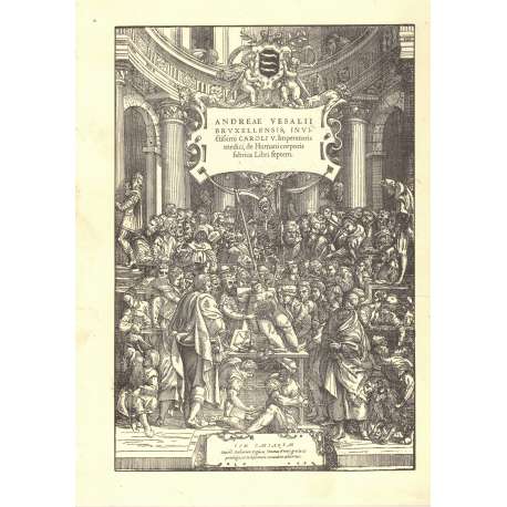 Andreae Vesalii Bruxwllensis, invi. Etilsimi Caroli V. Imperatoris medici, de Humanicorporis fabrica Libri feptem