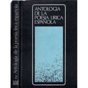 Antología de la poesía lírica española. 2 tomos