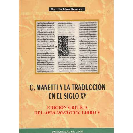 C. Manetti y la traducción en el siglo XV