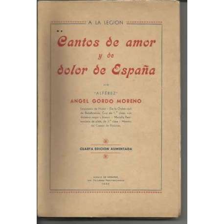 Cantos de amor y de dolor de España