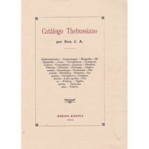 Catálogo Thebussiano. Edición Facsímil de 1994