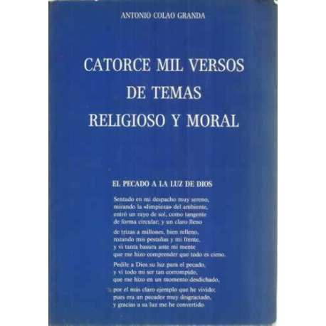 CATORCE MIL VERSOS DE TEMAS RELIGIOSO Y MORAL