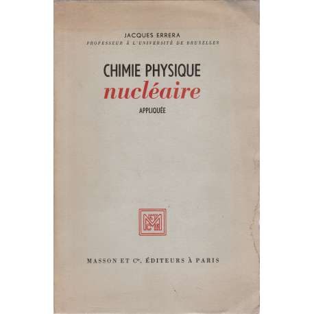 Chimie physique nucléaire apliquéé