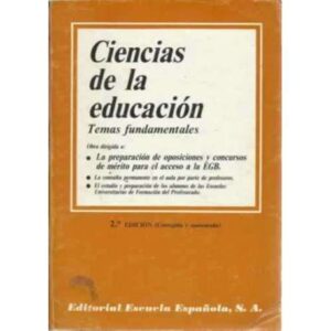 Ciencias de la educación. Temas Fundamentales