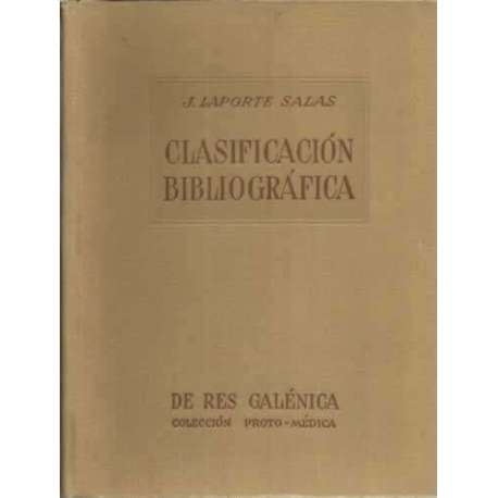 Clasificación bibliográfica