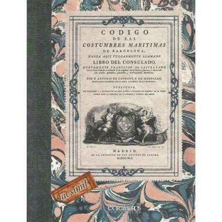Código de las costumbres marítimas de Barcelona...